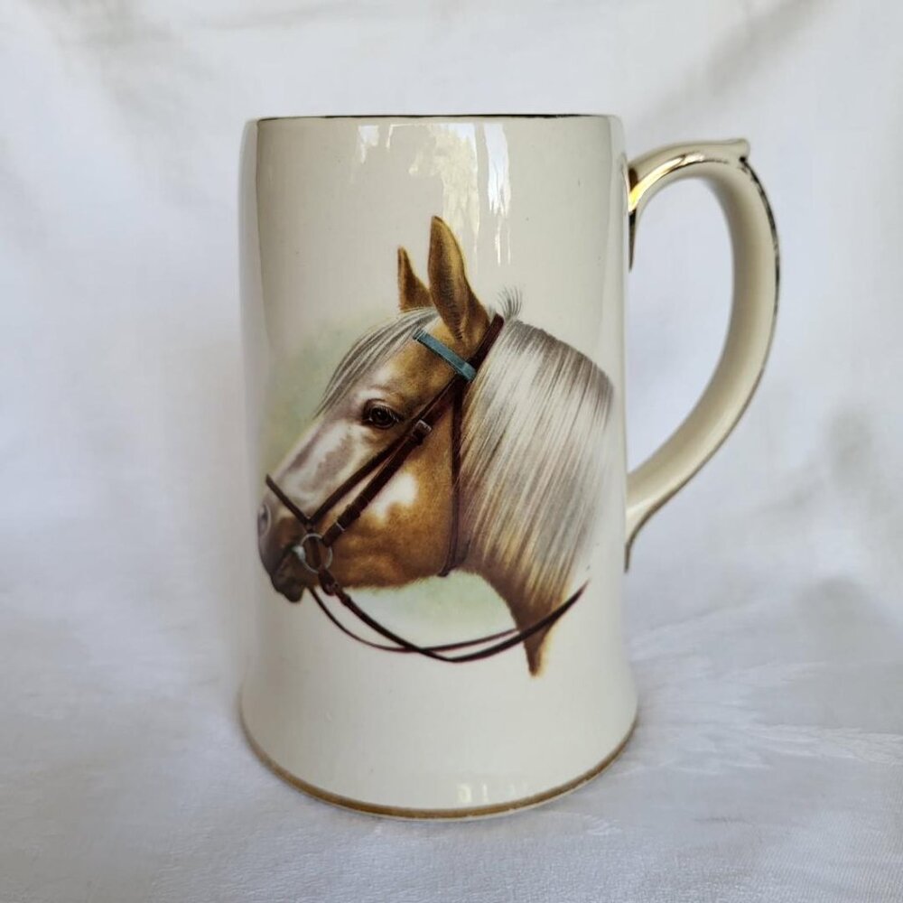 Vintage horse mug by Sadler, England